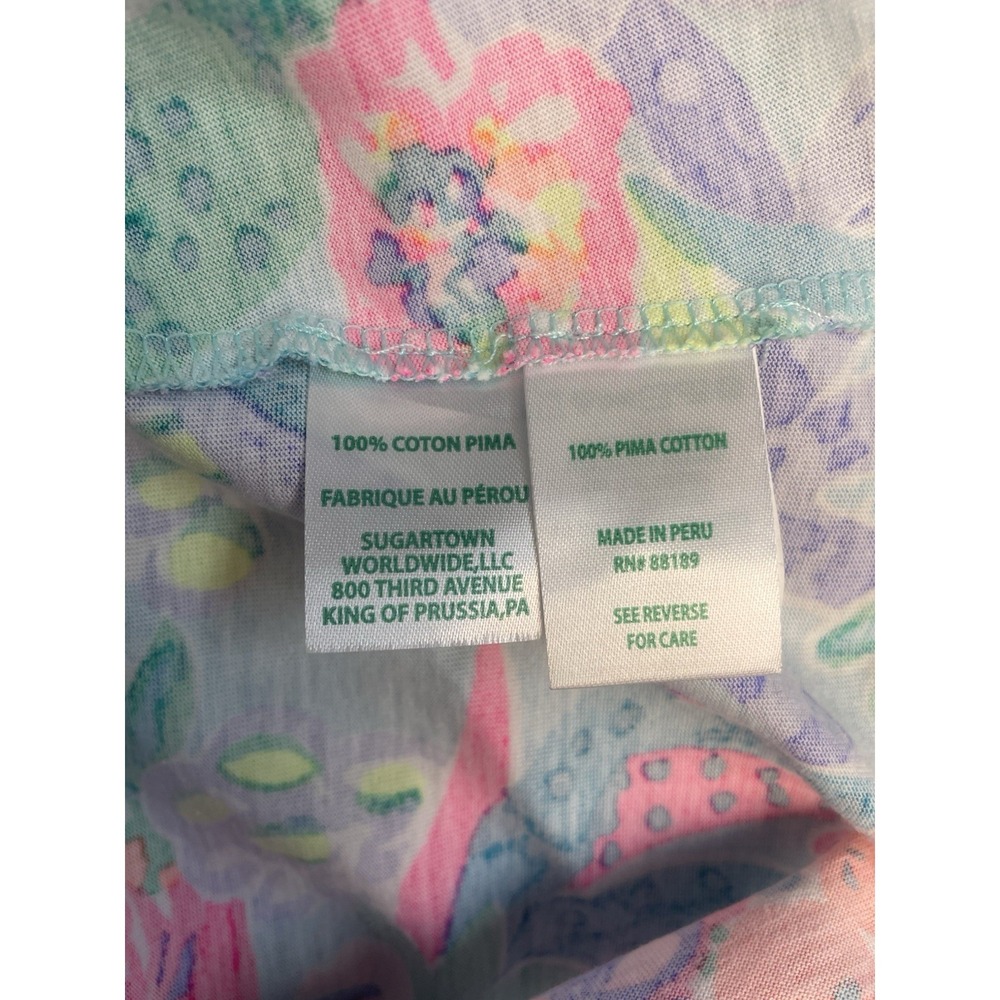 Lilly Pulitzer Vibrant Floral Kristen Shift Dress V-Back Tropical Lattice SM - Picture 6 of 14